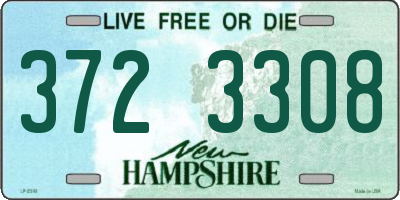 NH license plate 3723308
