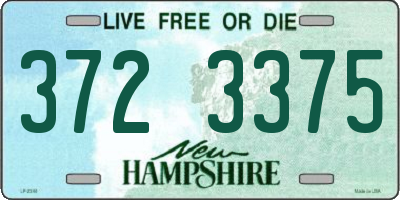 NH license plate 3723375