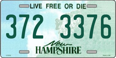 NH license plate 3723376