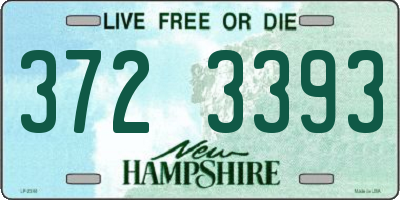 NH license plate 3723393