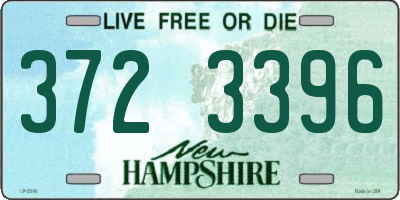 NH license plate 3723396