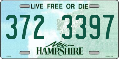 NH license plate 3723397