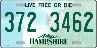 NH license plate 3723462