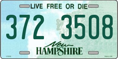 NH license plate 3723508