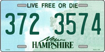 NH license plate 3723574