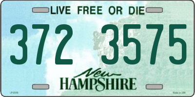 NH license plate 3723575