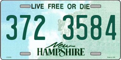 NH license plate 3723584