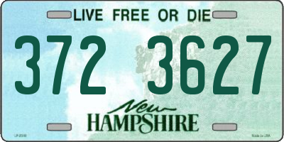 NH license plate 3723627