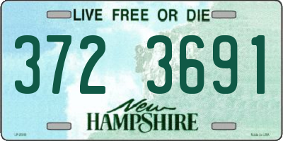NH license plate 3723691