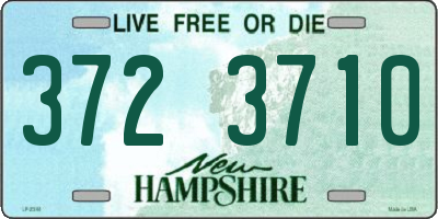 NH license plate 3723710