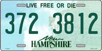 NH license plate 3723812
