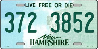 NH license plate 3723852