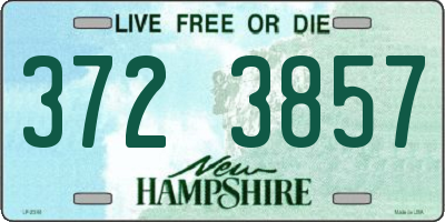NH license plate 3723857