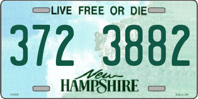 NH license plate 3723882