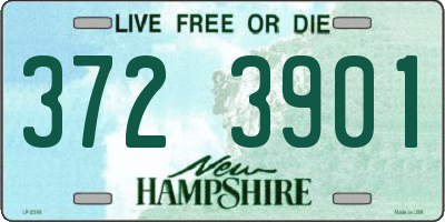 NH license plate 3723901