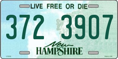 NH license plate 3723907