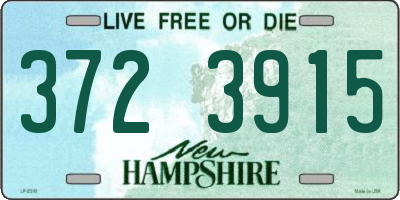 NH license plate 3723915