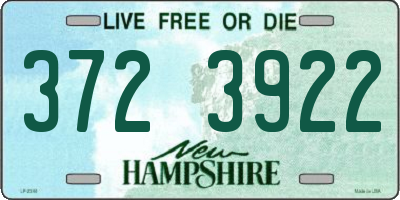 NH license plate 3723922
