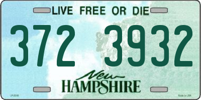 NH license plate 3723932
