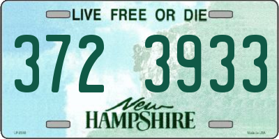 NH license plate 3723933