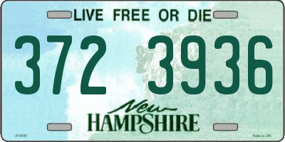NH license plate 3723936