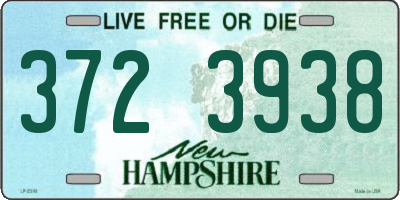 NH license plate 3723938