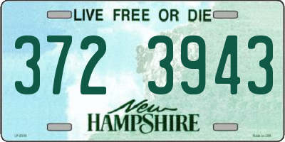NH license plate 3723943