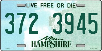 NH license plate 3723945