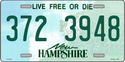 NH license plate 3723948