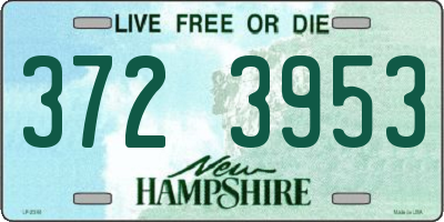 NH license plate 3723953