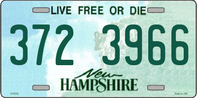 NH license plate 3723966