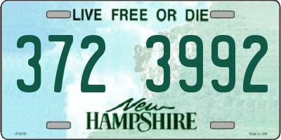 NH license plate 3723992