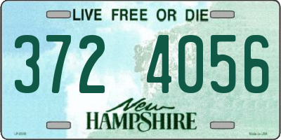 NH license plate 3724056