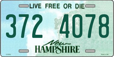 NH license plate 3724078