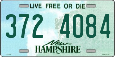 NH license plate 3724084