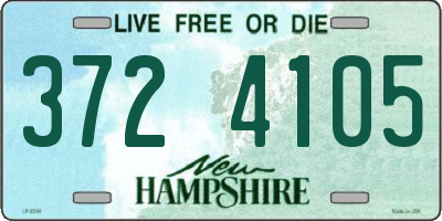 NH license plate 3724105