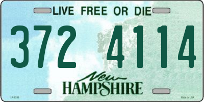 NH license plate 3724114
