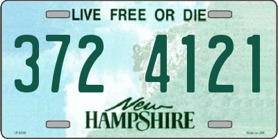 NH license plate 3724121