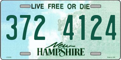 NH license plate 3724124