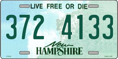 NH license plate 3724133