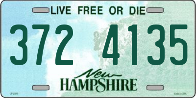 NH license plate 3724135