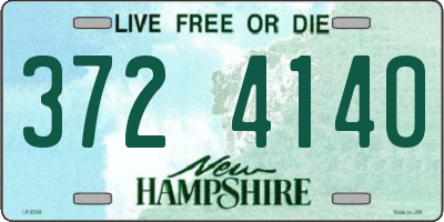 NH license plate 3724140