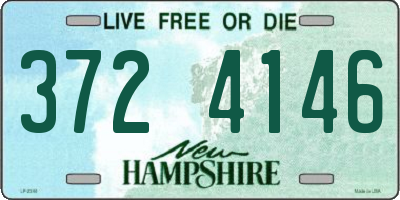 NH license plate 3724146
