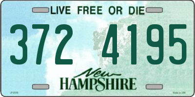 NH license plate 3724195