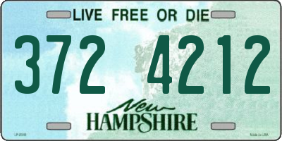 NH license plate 3724212