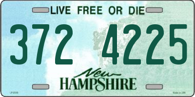 NH license plate 3724225