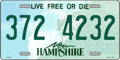 NH license plate 3724232