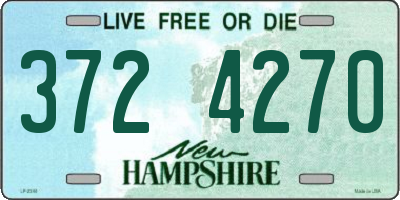NH license plate 3724270