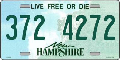 NH license plate 3724272