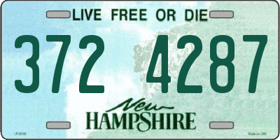 NH license plate 3724287